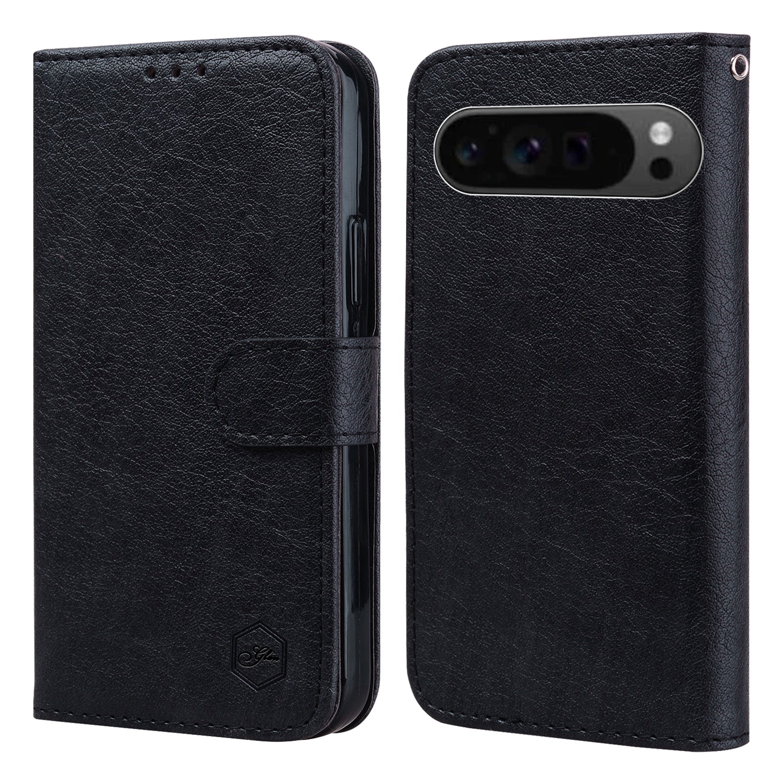 For Google Pixel 9 Case Anti-scratch Solid Color Leather Folio Wallet Phone Cover For Google Pixel 9 Case Anti-scratch Solid Color Leather Folio Wallet Phone Cover